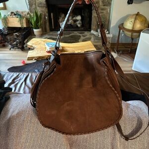 All Saints Brown Leather Women's Bag